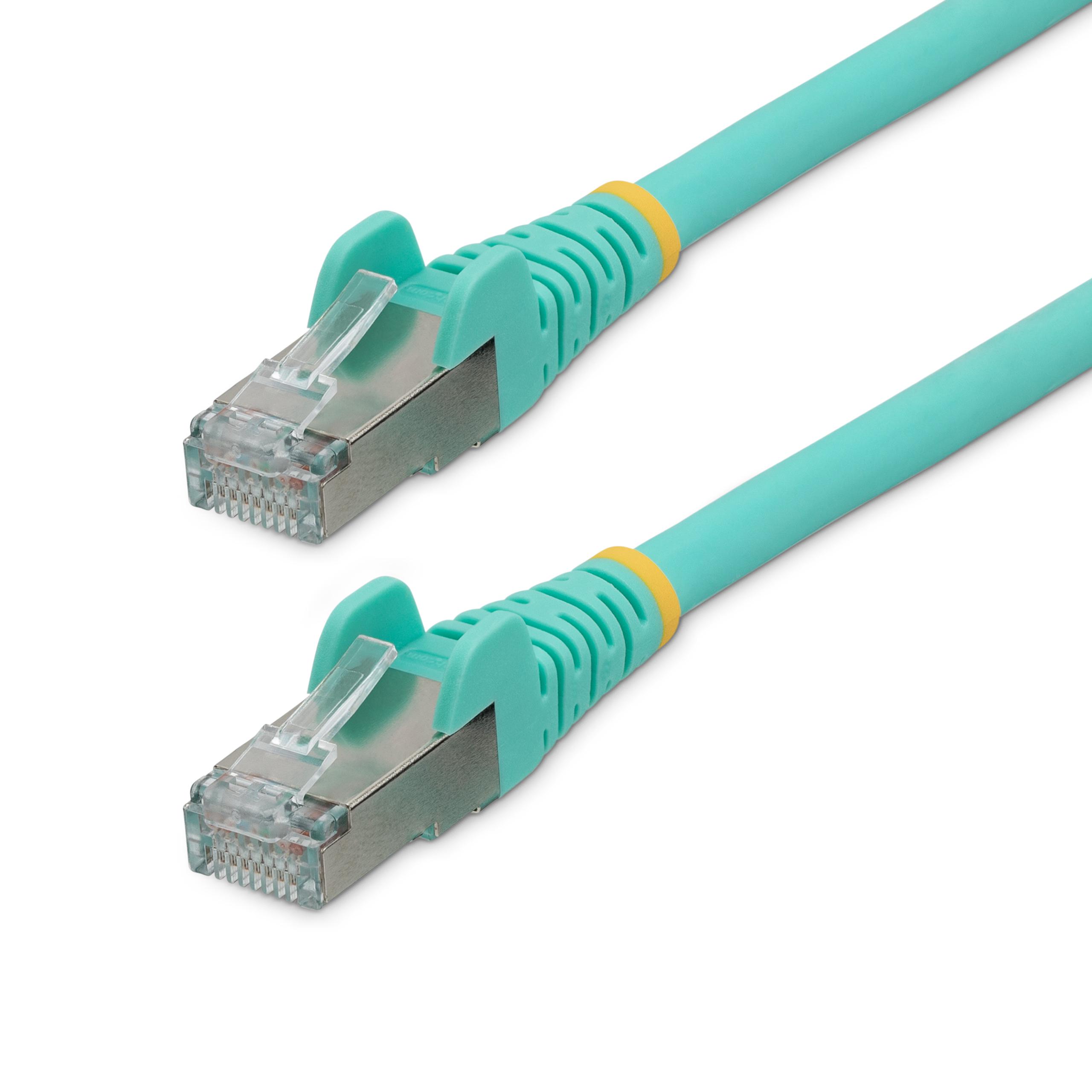 StarTech.comNLAQ, 10m Cat6a, Light Blue RJ45 to Male RJ45 Male, Braid Shielded, Terminated LSZH Sheath