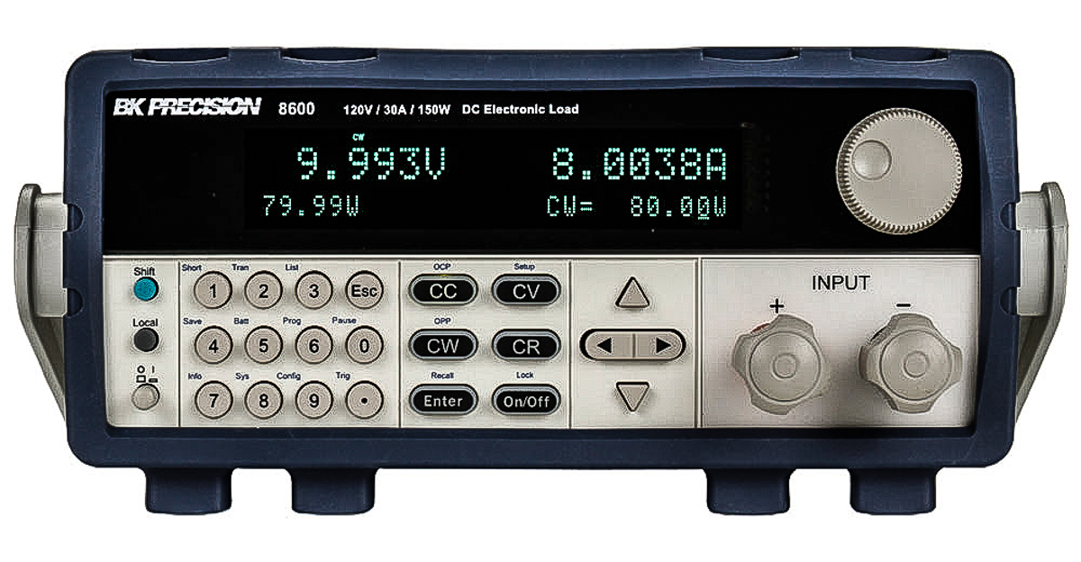 BK Precision BK86 Series Electronic DC Load, 0 → 150 W, 0 → 120 V, 0 → 30 A