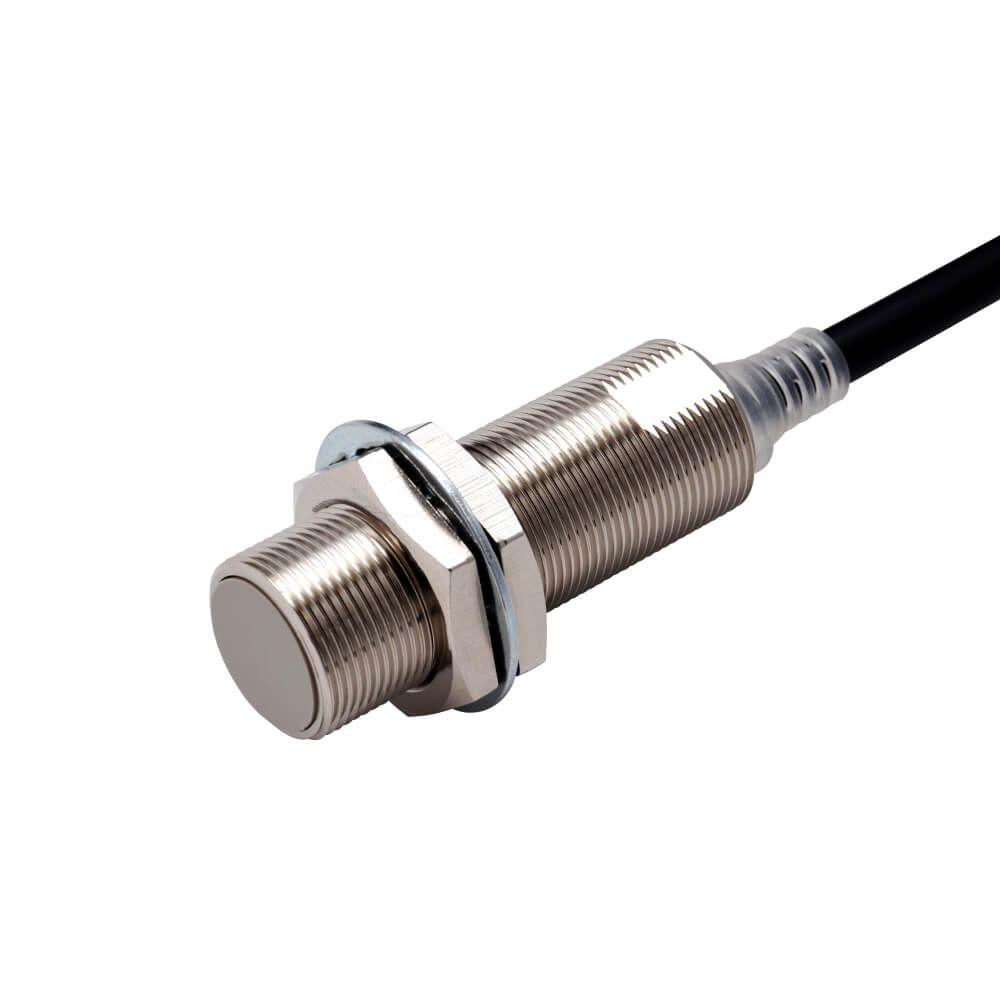 Omron Inductive Threaded Barrel Proximity Sensor, M18, 8 mm Detection, PNP NO, 10 → 30 V dc