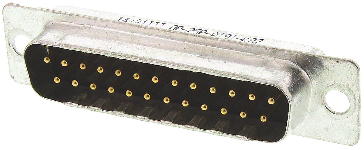 ITT Cannon ORIGINAL D 25 Way Panel Mount D-sub Connector Plug
