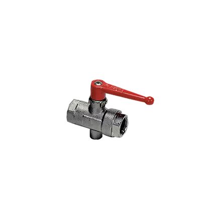 Legris Nickel Plated Brass Ball Valve, Ball Valve, Threaded, BSPP 1/2in