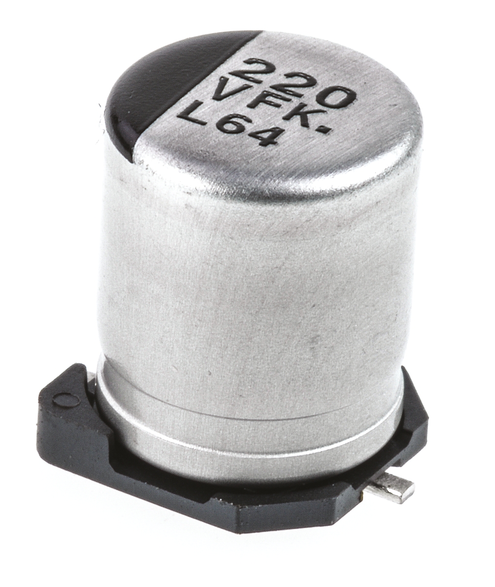 Panasonic 220μF Aluminium Electrolytic Aluminium Electrolytic Capacitor 35V dc, Surface Mount - EEEFK1V221GP