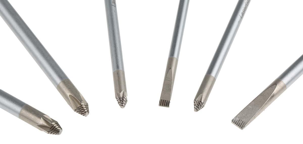 Wera Phillips; Pozidriv; Slotted Screwdriver Set, 6-Piece