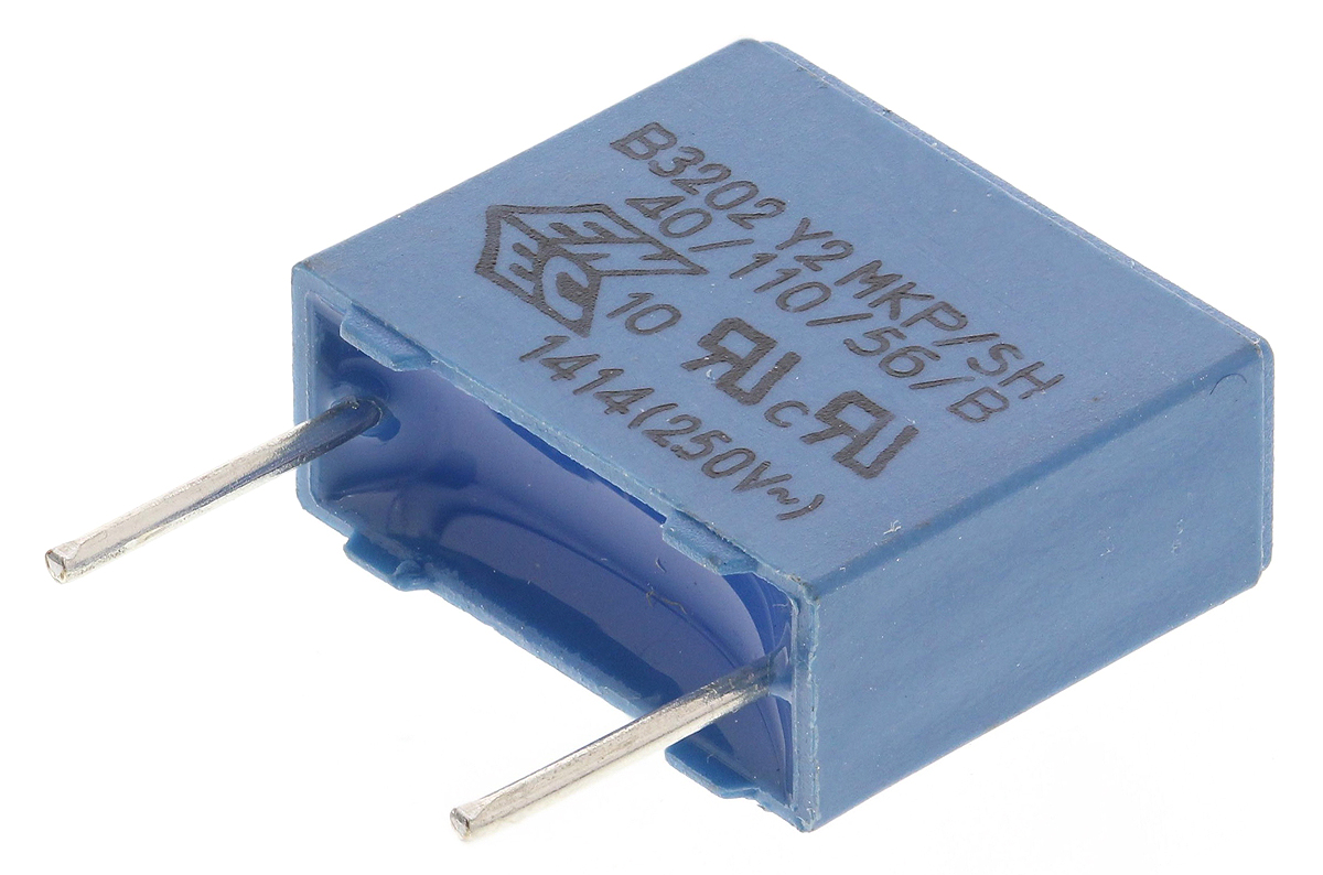 EPCOS B32021 Polypropylene Film Capacitor, 300V ac, ±20%, 4.7nF, Through Hole