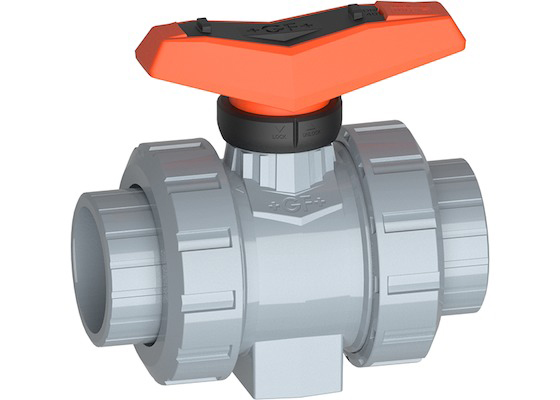 Georg Fischer ABS 2 Way, Ball Valve, Solvent Cement Socket, 2in, 16bar Operating Pressure
