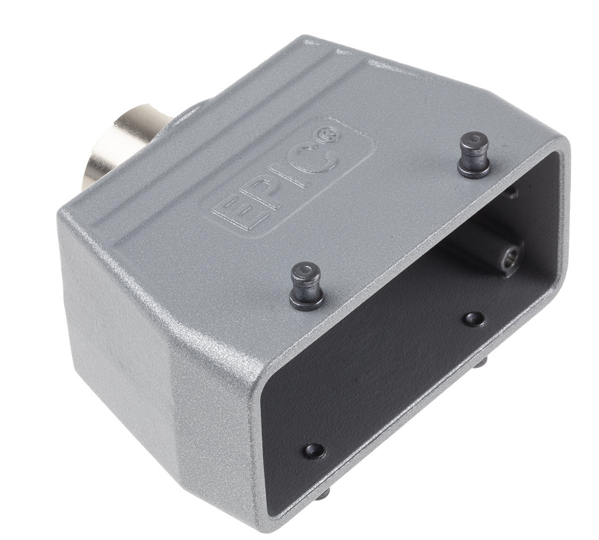 EPIC H-BE Heavy Duty Power Connector Hood, 16 Contacts, M25 Thread, Top Entry