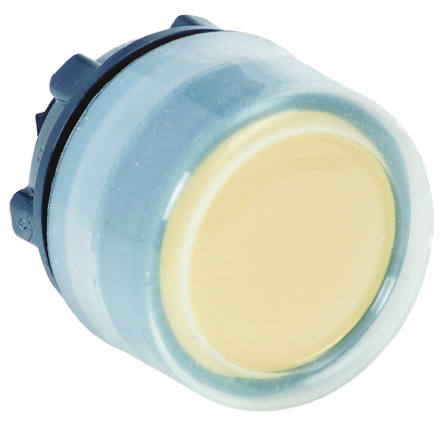 Schneider Electric Harmony XB5 Series Yellow Spring Return Push Button Head, 22mm Cutout, IP66, IP67