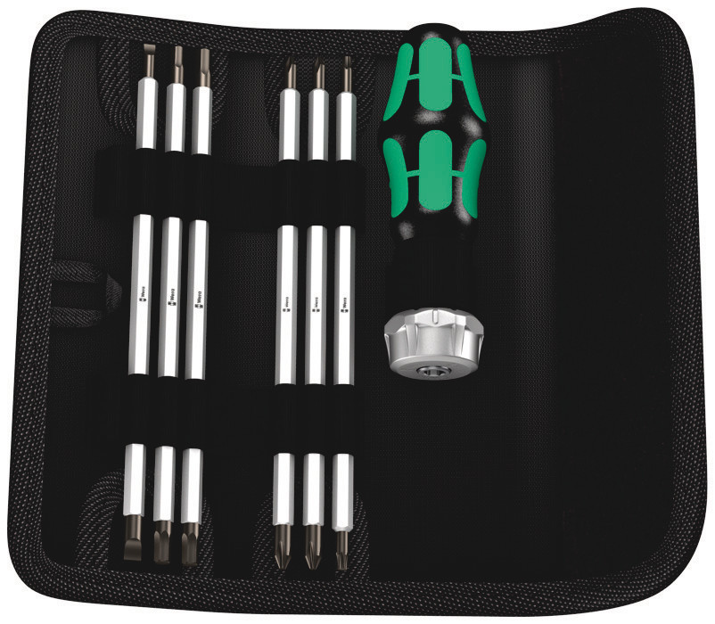 Wera Pozidriv Ratchet Screwdriver & Blade Set