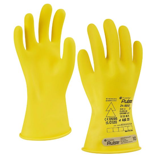 Tilsatec Latex, 1 Gloves Electrical Insulating Gloves, Size 11