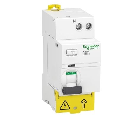 Schneider Electric Acti9 iIG40K RCCB, 40A, 1+N Pole, 30mA, Type AC, 220 → 240V ac