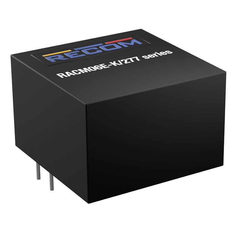 Recom, AC/DC Converter 250 mA, 24 V, 24 V 2-Pin, 1 x 1 in RACM06E-24SK/277