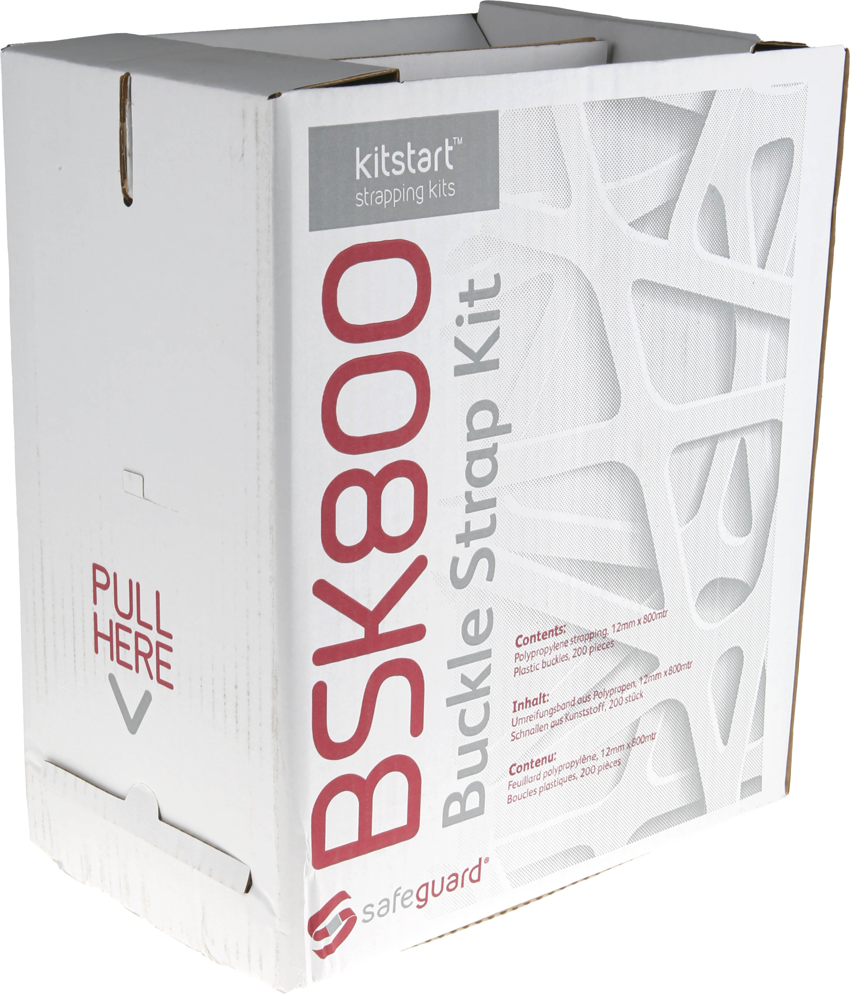 RS PRO Black Strapping Kit, 800m Length, 12mm Width