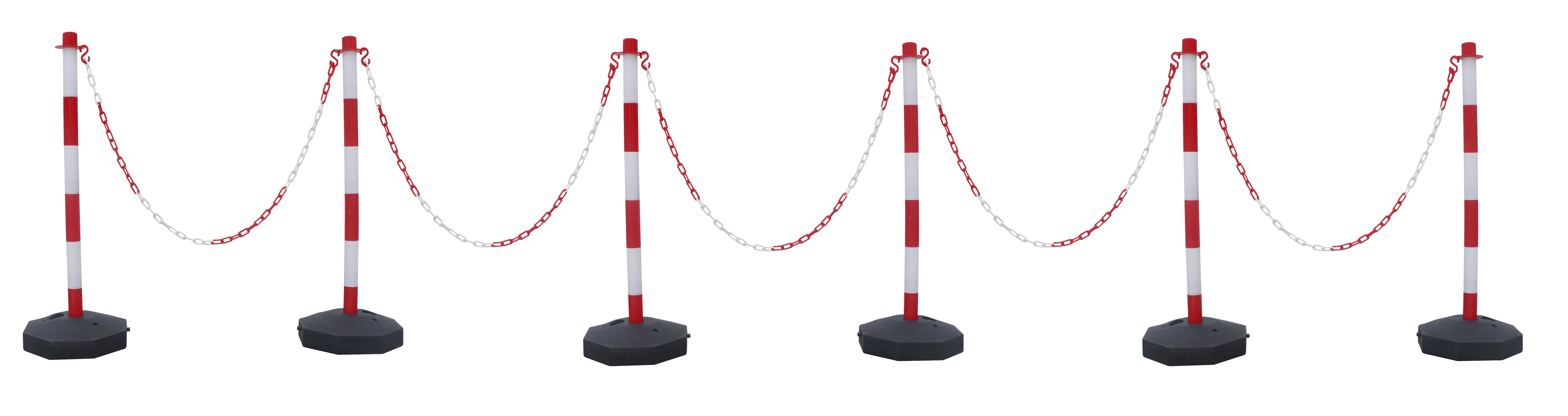 RS PRO Red/White ABS Chain Barrier