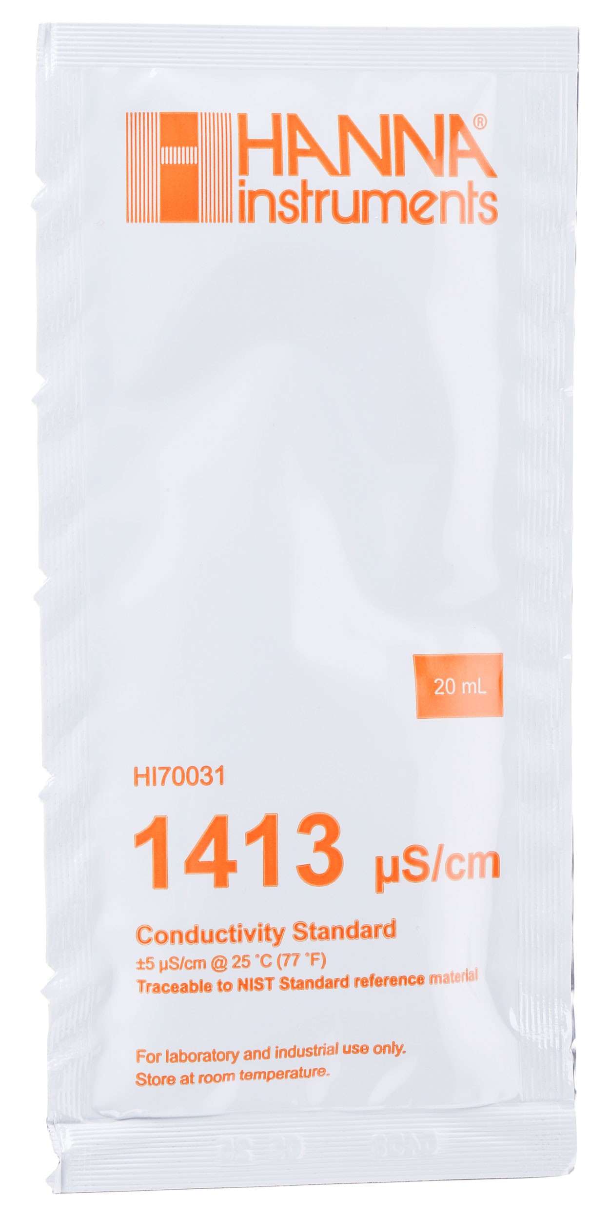 Hanna Instruments HI70031P Buffer Solution 1413μS/cm, 20ml Sachet