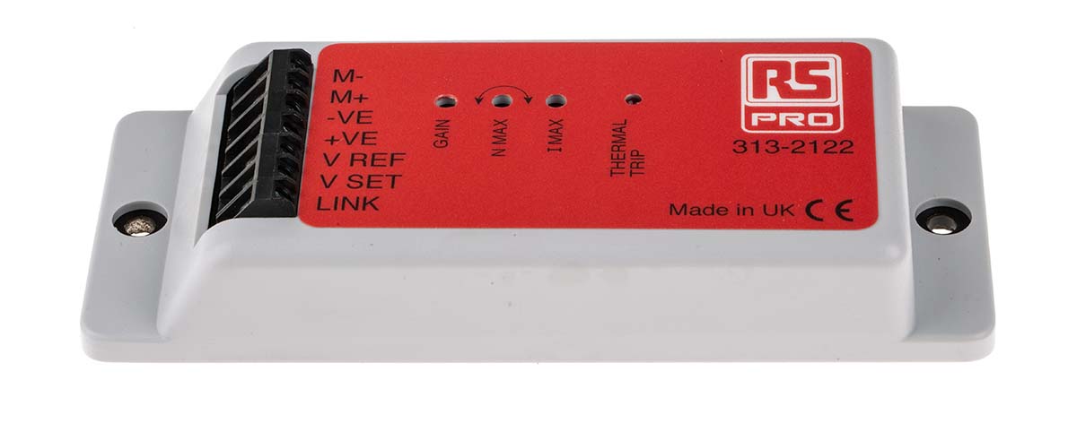 RS PRO DC Motor Controller, 10/35 V, 1 Phase, 2.2 A, Potentiometer Function