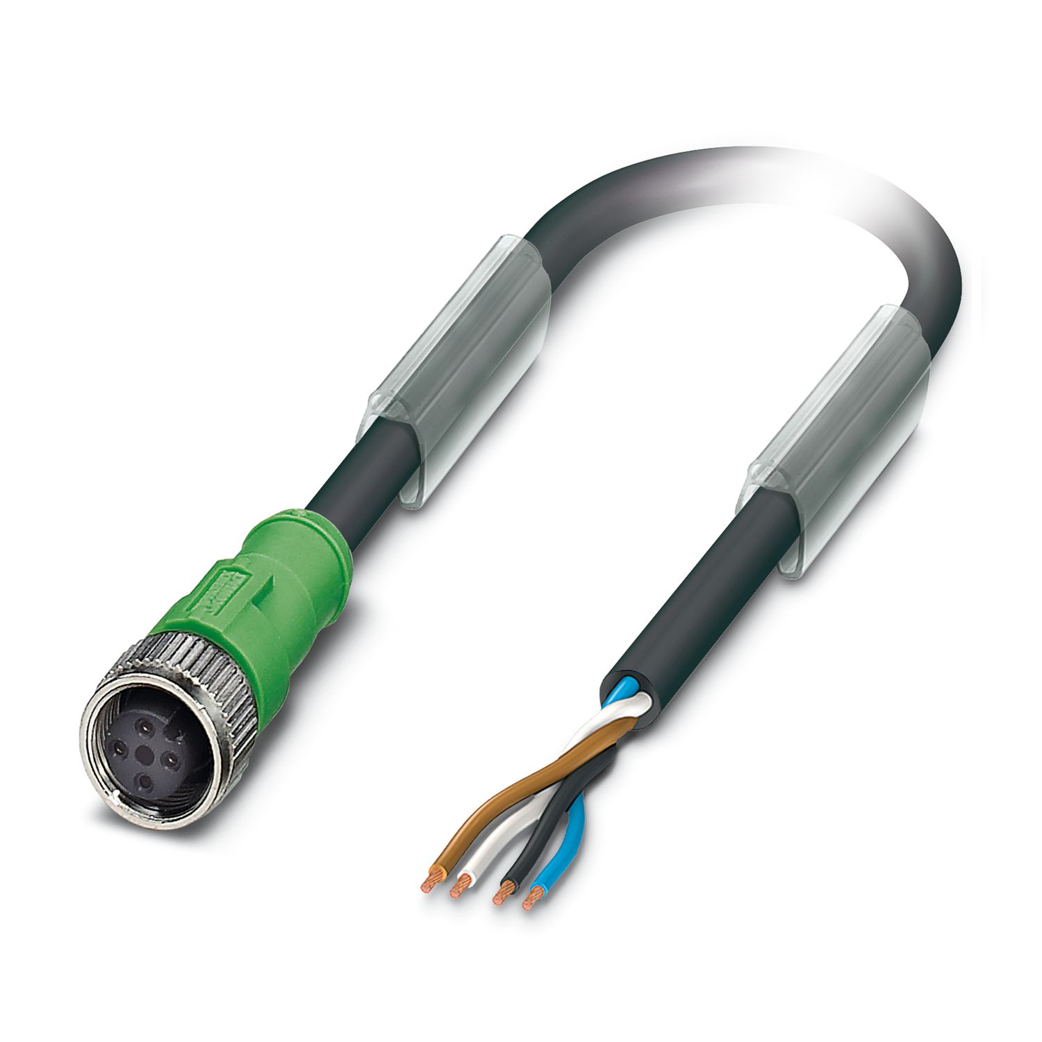 Phoenix Contact Female 4 way M12 to 4 way Unterminated Sensor Actuator Cable, 15 m