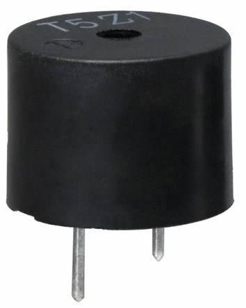 TDK 80dB PCB Mount High Internal Magnetic Buzzer Component, 12 (Dia.) x 9mm, 3V ac Min, 6V ac Max