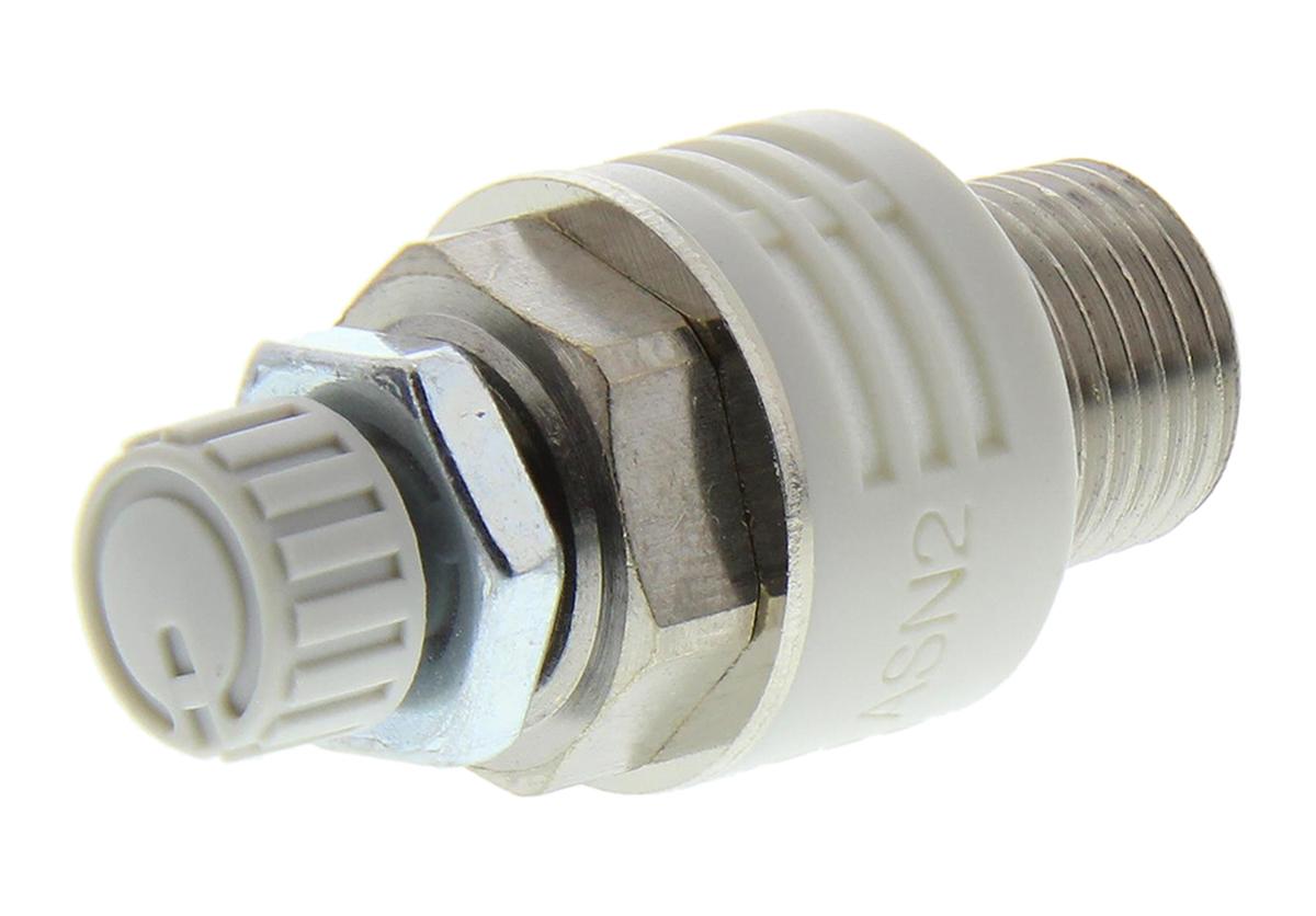 SMC ASN2 Brass 1.5MPa Pneumatic Silencer, Threaded, R 1/8 Male