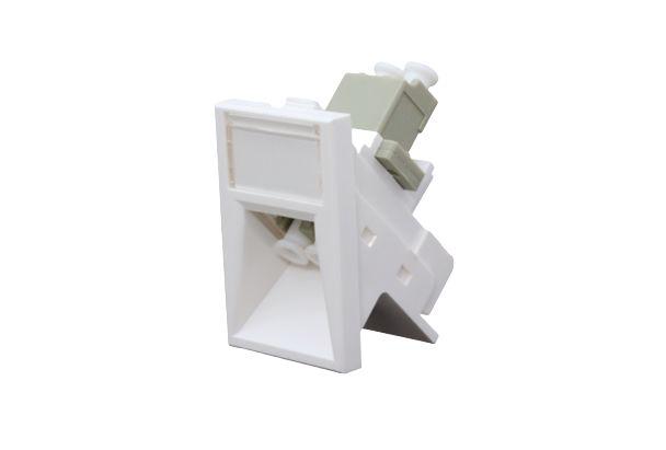 HellermannTyton Connectivity HTC Series, Cat6a 2 Way Angled 6C Fibre Module