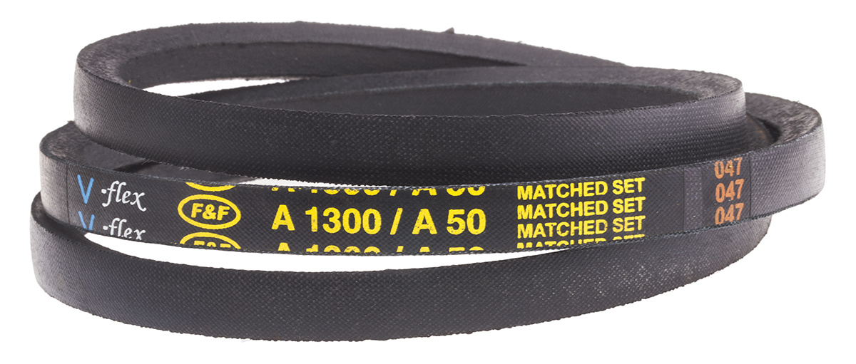 RS PRO Drive Belt, belt section A, 1270mm Length