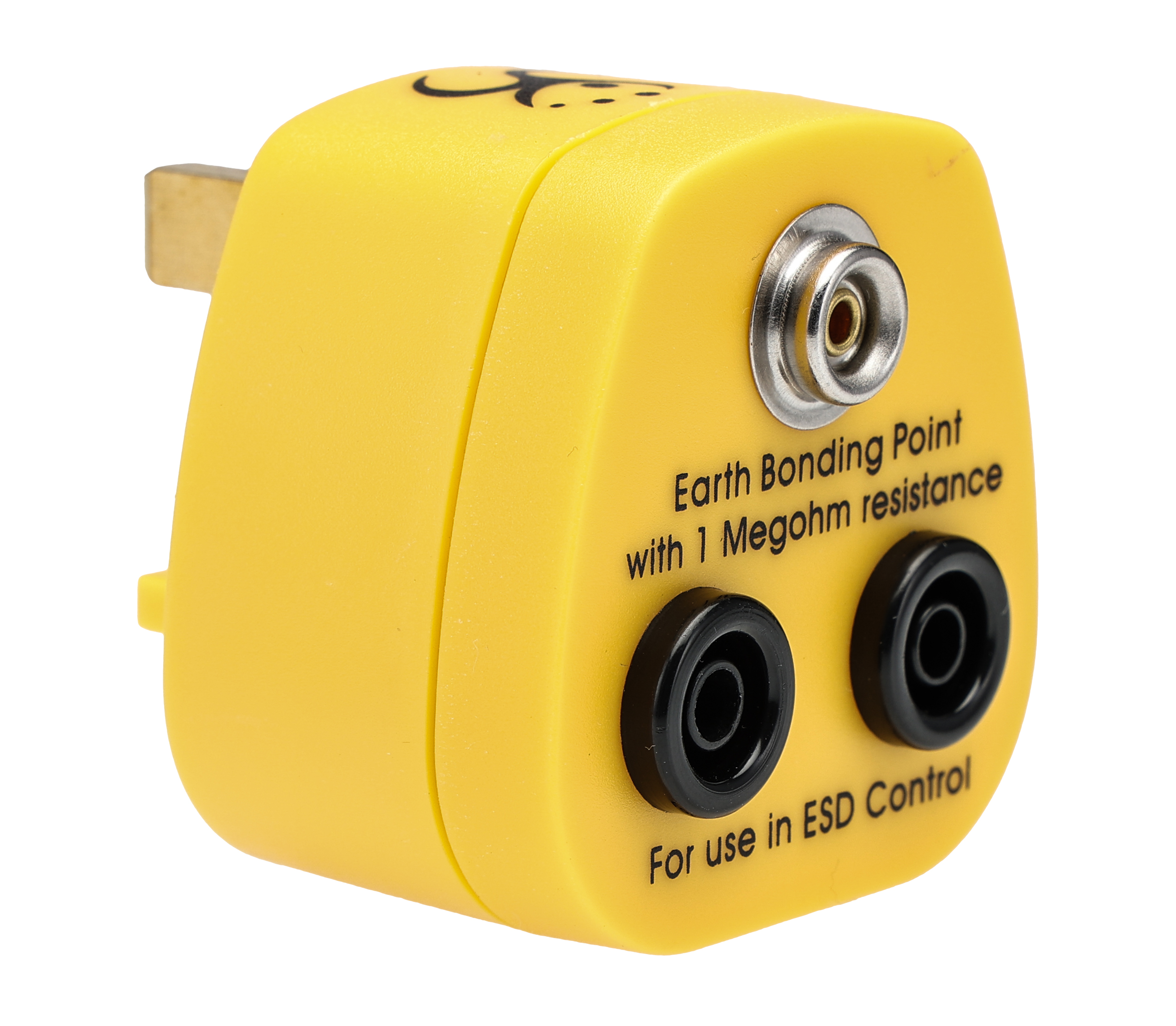 RS PRO Earth Bonding Plug With 10 mm Stud, Banana Socket x 2