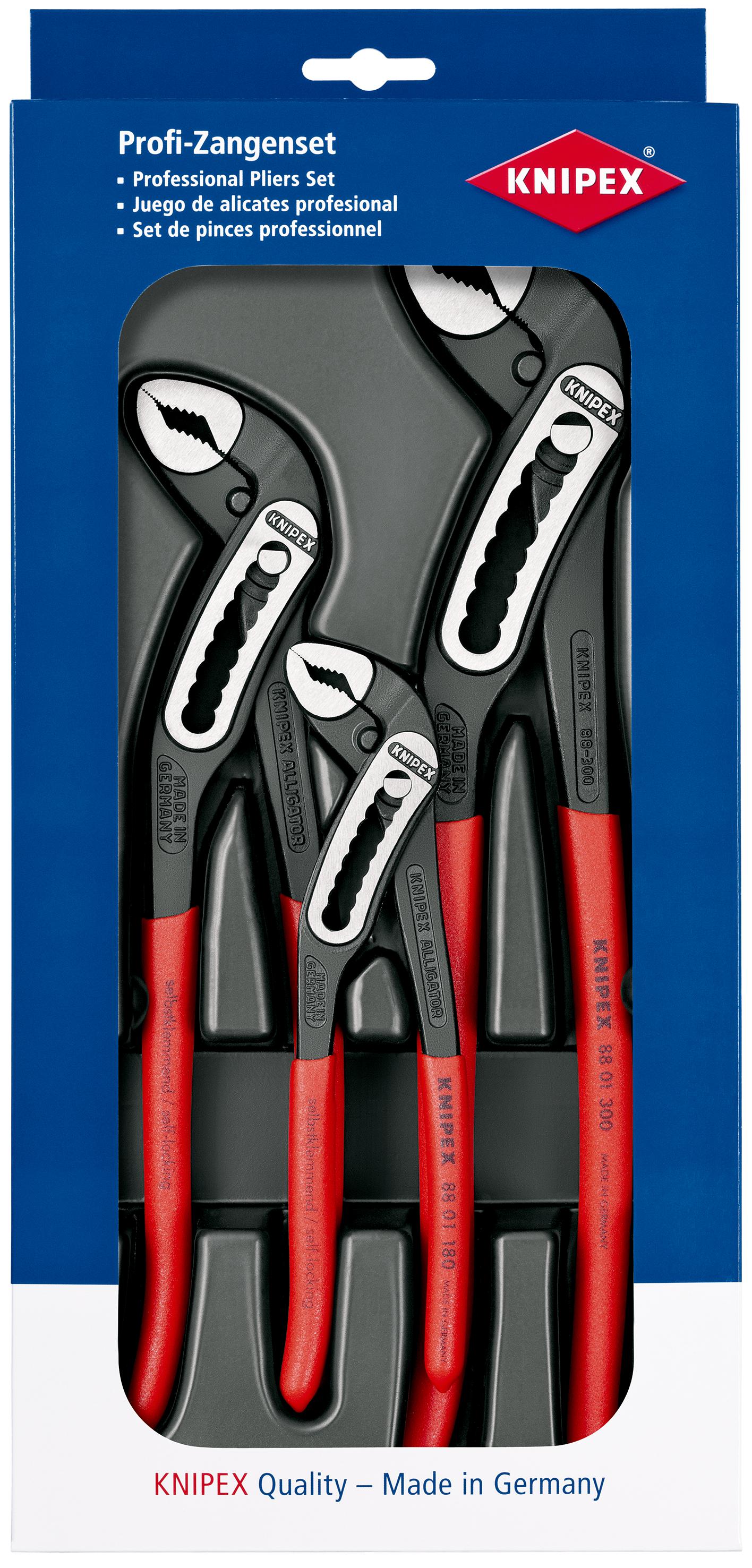 Knipex Alligator® 3-Piece Water Pump Plier Set, 180 → 300 mm Overall