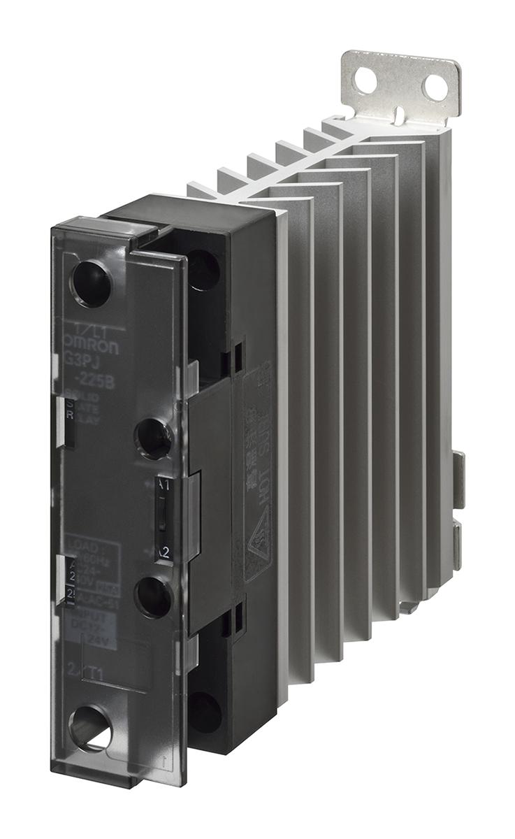 Omron G3PJ Series Solid State Relay, 25 A Load, DIN Rail Mount, 528 V ac Load, 24 V dc Control