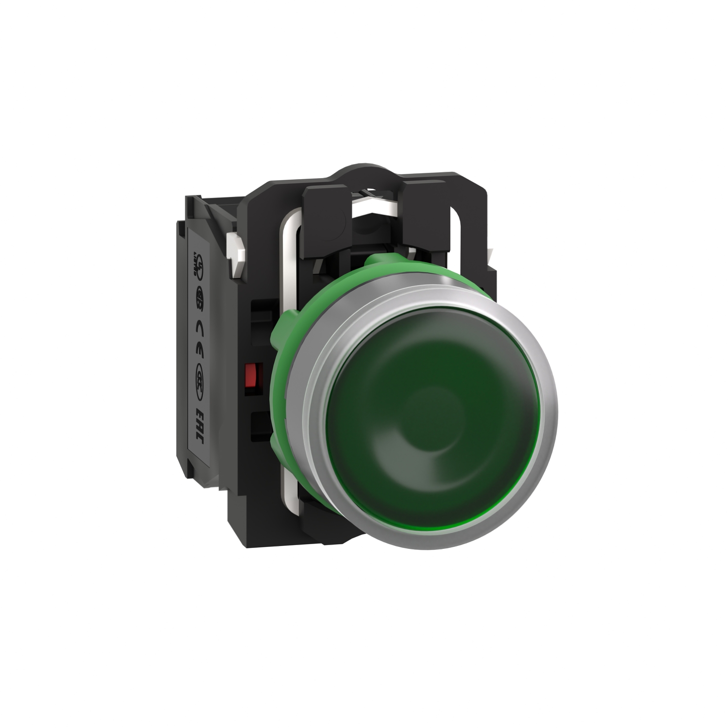 Schneider Electric XB5 Series Illuminated Push Button, 22mm Cutout, SPDT, 1110 → 120V, IP66, IP67
