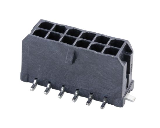Molex 43045 Series Vertical Surface Mount PCB Header, 12 Contact(s), 3 mm Pitch, 2 Row, Shrouded