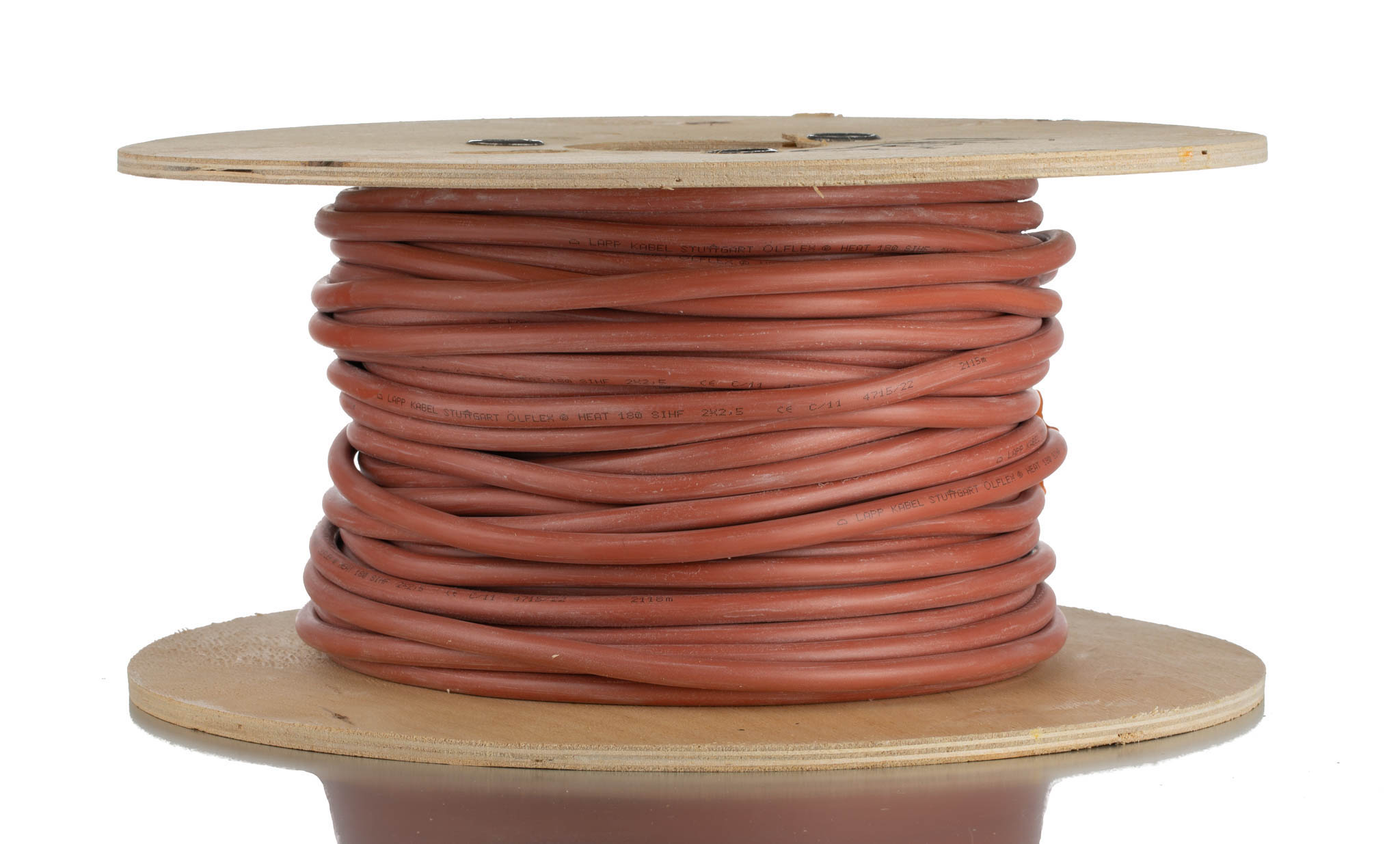 Lapp ÖLFLEX 2.5 mm² 2 Core Power Cable, Brown/Red Silicone, 50m