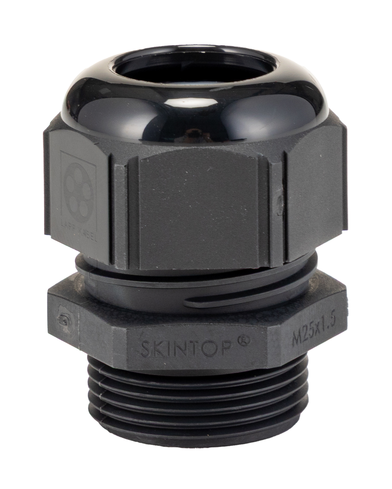 Lapp SKINTOP Series Black Polyamide Cable Gland, M25 Thread, 30mm min., 33.6mm max., IP69