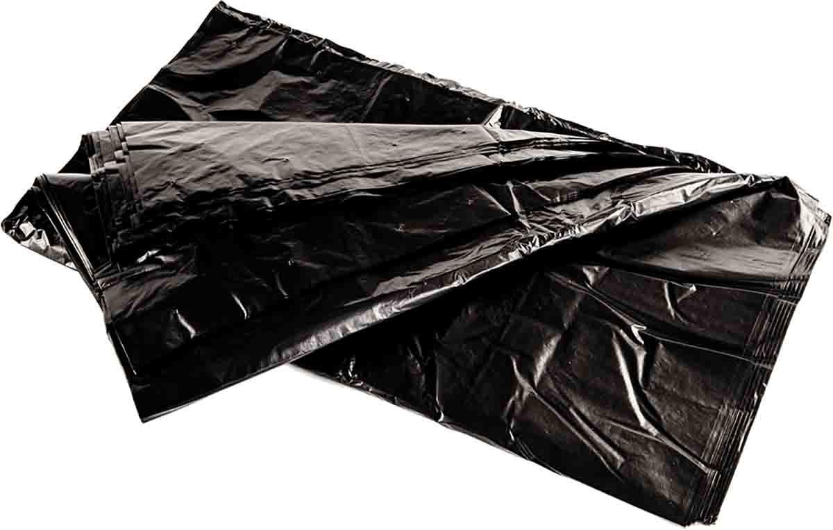 Cromwell Polythene Black Polythene Bin Bag, 120L Capacity, 200 per Package