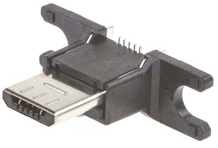 Hirose Straight, Bottom Mount, Plug Type B 2.0 USB Connector