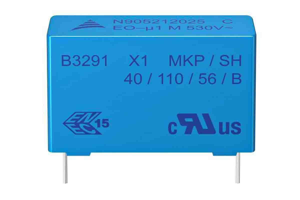 EPCOS B32911 Polypropylene Film Capacitor, 330V ac, ±20%, 22nF, Through Hole