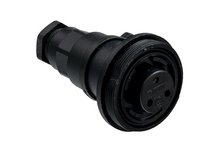 Bulgin Circular Connector, 3 Contacts, In-Line, Standard Connector, Socket, Female, IP68, Standard Buccaneer Series