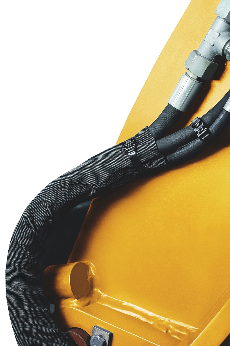 HellermannTyton Braided Polyamide Black Cable Sleeve, 70mm Diameter, 50m Length, Helagaine HEGWS Series