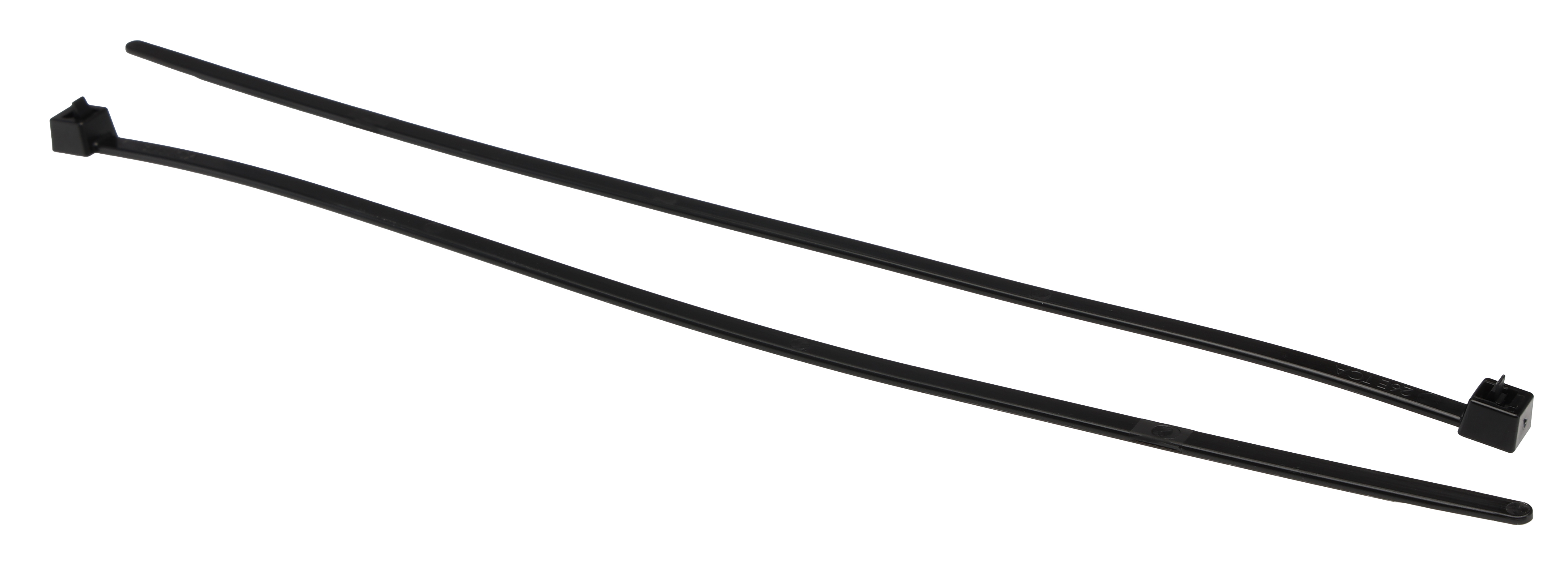 HellermannTyton Cable Tie, , 250mm x 4.6 mm, Black Polyamide 6.6 (PA66), Pk-100
