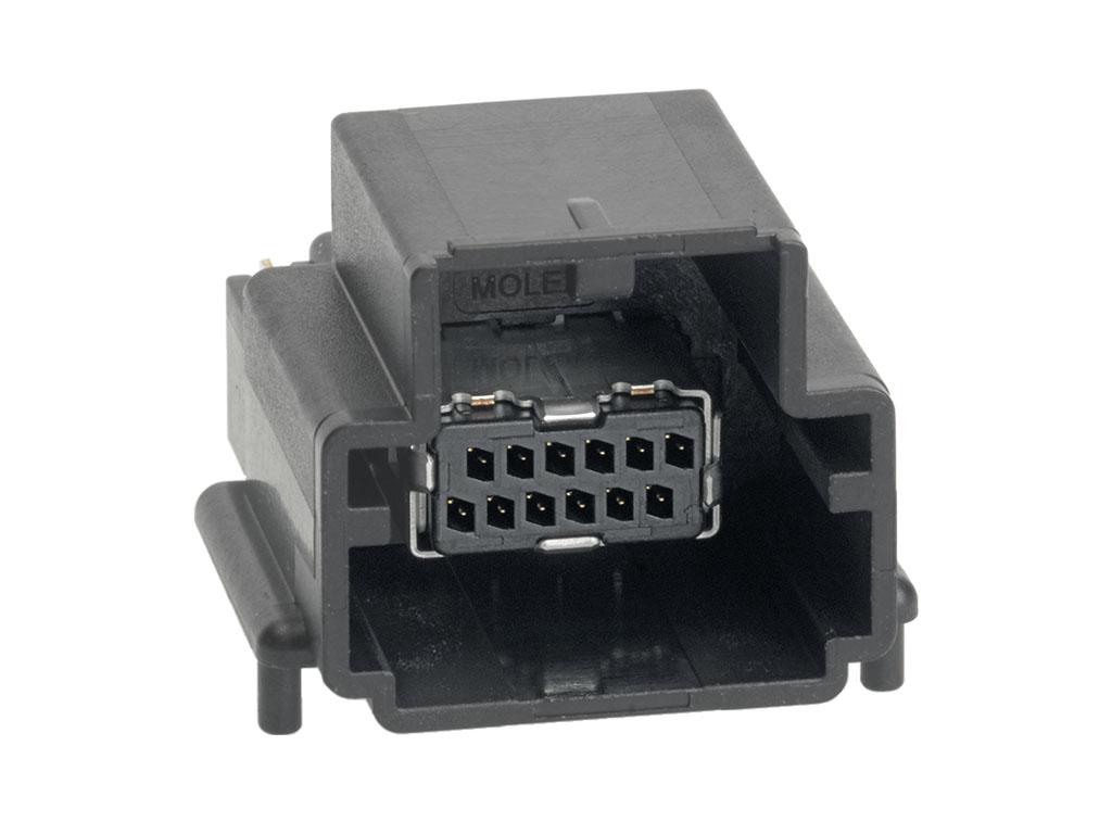 Molex 34861 Series Right Angle PCB Header, 12 Contact(s), 1.27 mm Pitch, 2 Row