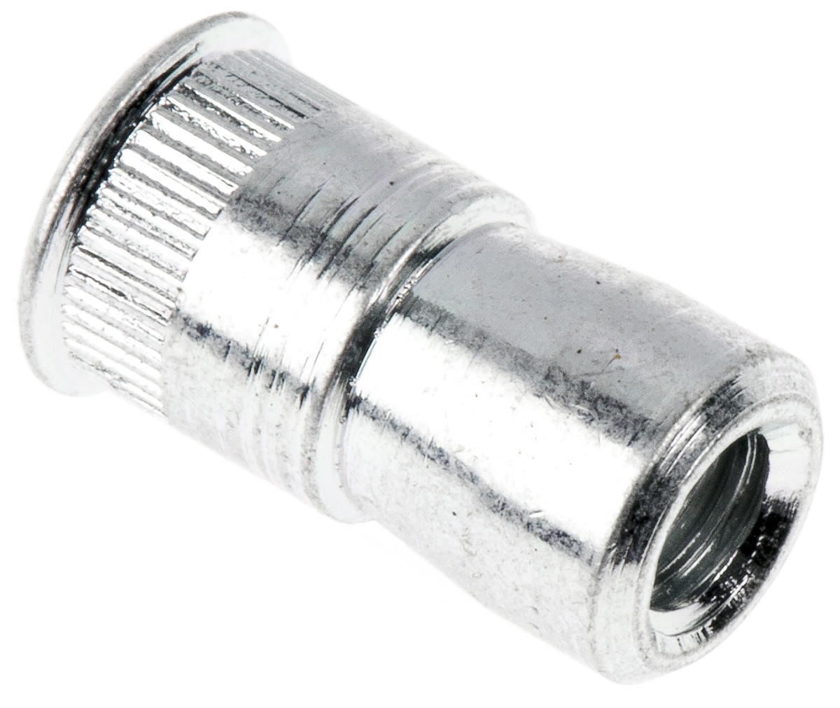 POP Clear Passivated, Galvanised, M3 Steel Threaded Insert, 5.36mm Depth 9.4mm