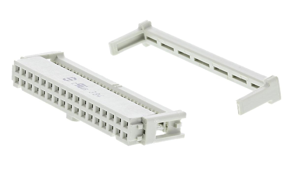HARTING 34-Way IDC Connector Socket for Cable Mount, 2-Row