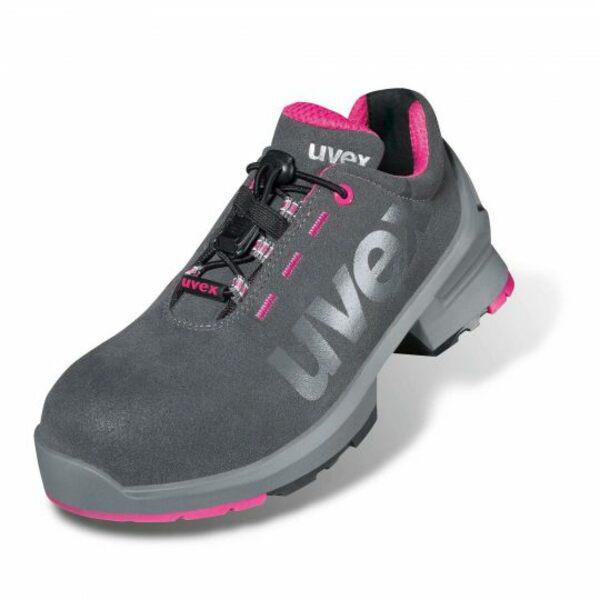 uvex 1 ladies Women's Grey, Pink Composite Toe Capped Safety Trainers, UK 5, EU 38
