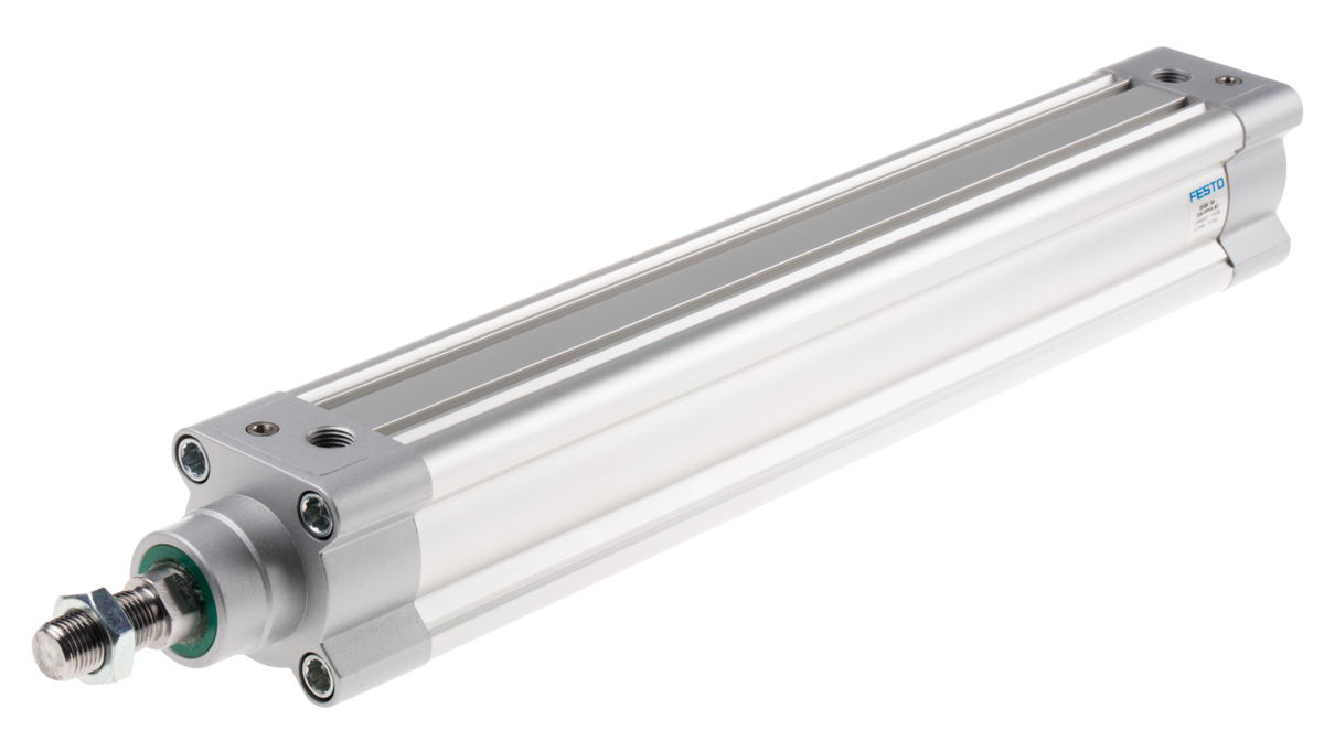 Festo Pneumatic Piston Rod Cylinder - 1366957 50 mm Bore, 320 mm DSBC Series, Double Acting Acting