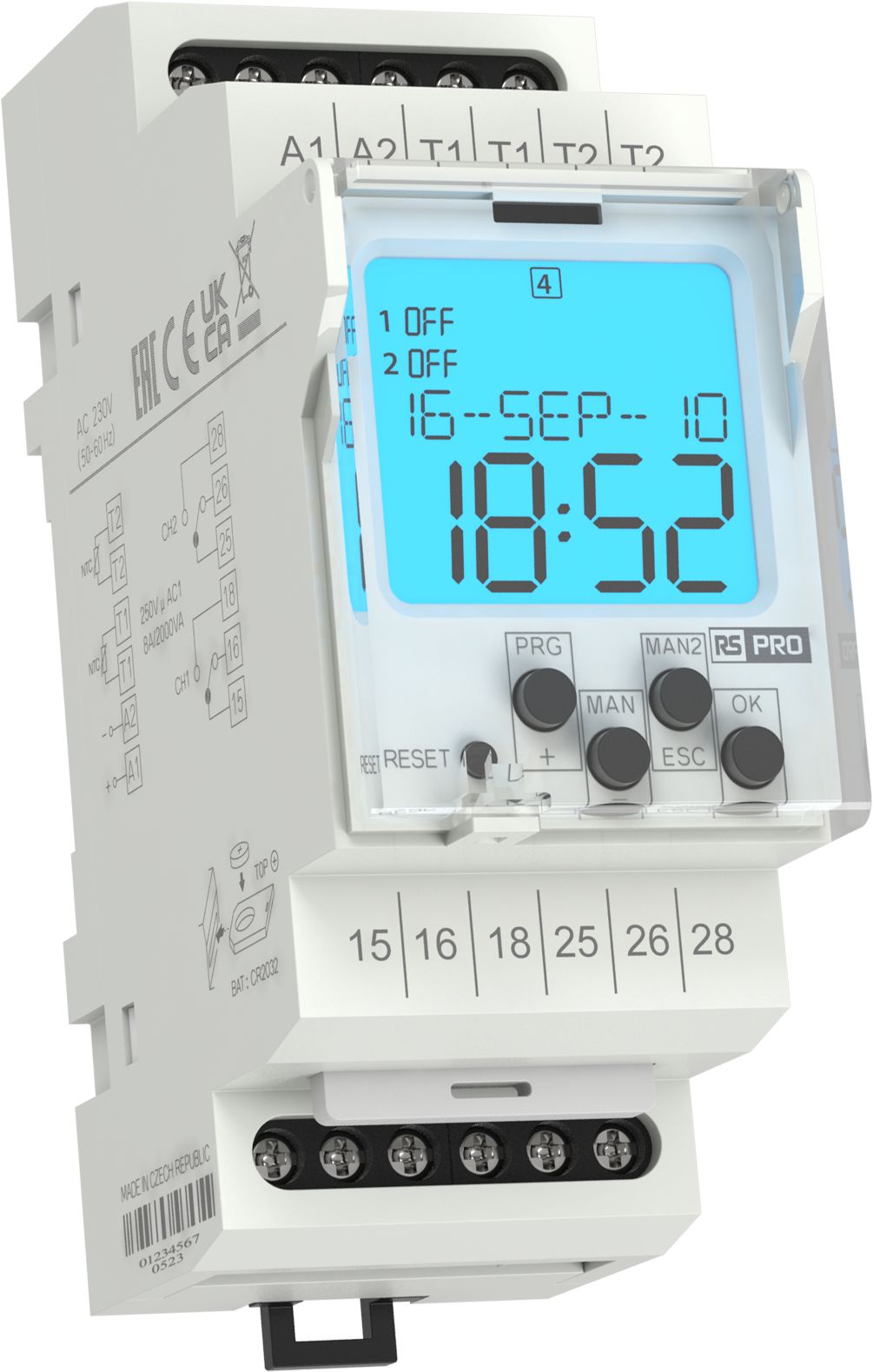 RS PRO SPDT Thermostats, 8A, 230V, -40 → 110°C
