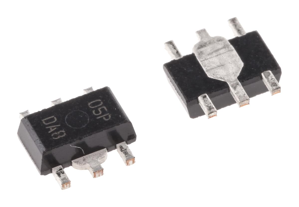 Nisshinbo Micro Devices NJM2830U1-05-TE1, 1-Channel Low Dropout Voltage, Voltage Regulator, 400 mA, 5 V, SOT-89 5-Pin