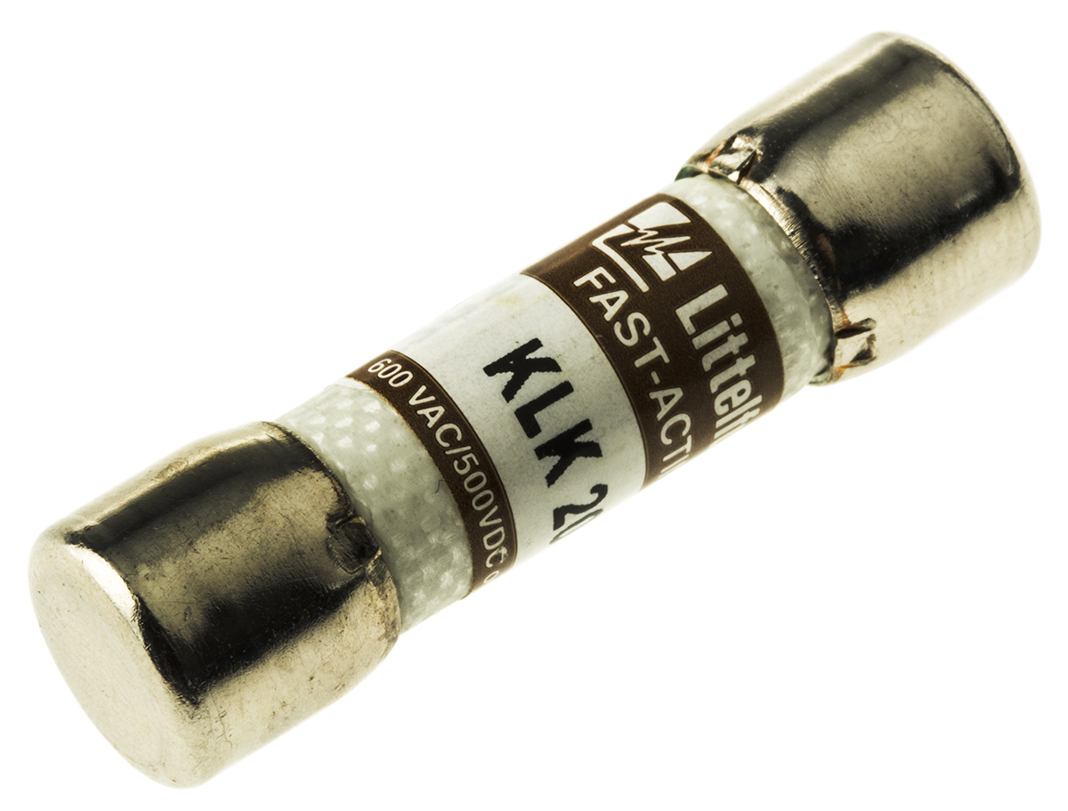 Littelfuse 20A F Melamine Cartridge Fuse, 10 x 38mm