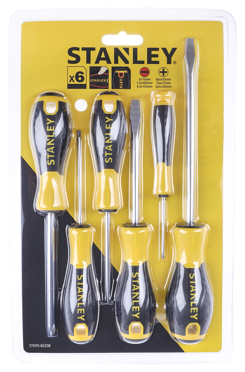 Stanley Phillips; Slotted Screwdriver Set, 6-Piece