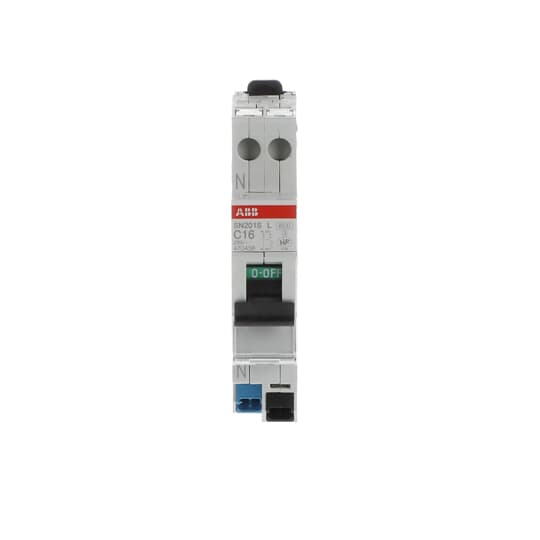 ABB SN201 MCB, 1+N, 16A Curve C, 230V AC, 4.5 kA Breaking Capacity