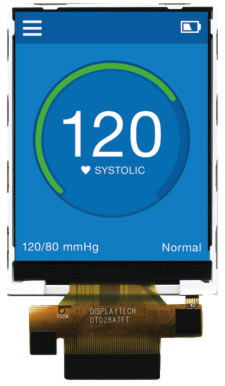 Displaytech DT028ATFT-TS TFT LCD Colour Display / Touch Screen, 2.8in QVGA, 240 x 320pixels