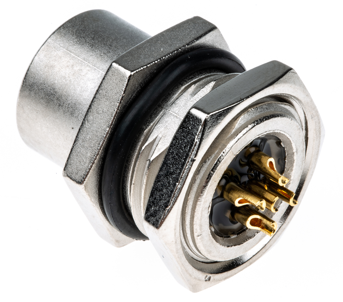 TE Connectivity Circular Connector, 5 Contacts, Panel, M12 Connector, Socket, Female, IP67, M12 Series