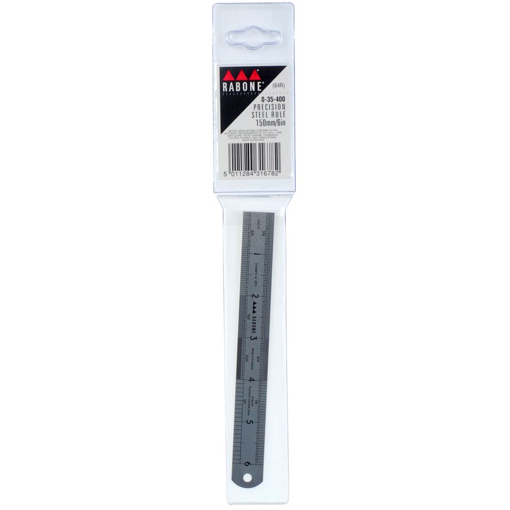 Stanley 180mm Stainless Steel Imperial, Metric Ruler